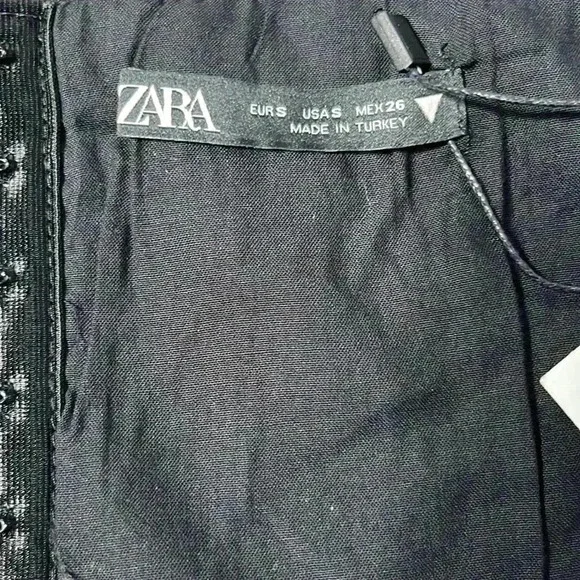 Zara Tweed Multicolor Corset Bustier  NWT Size S - Picture 5 of 7